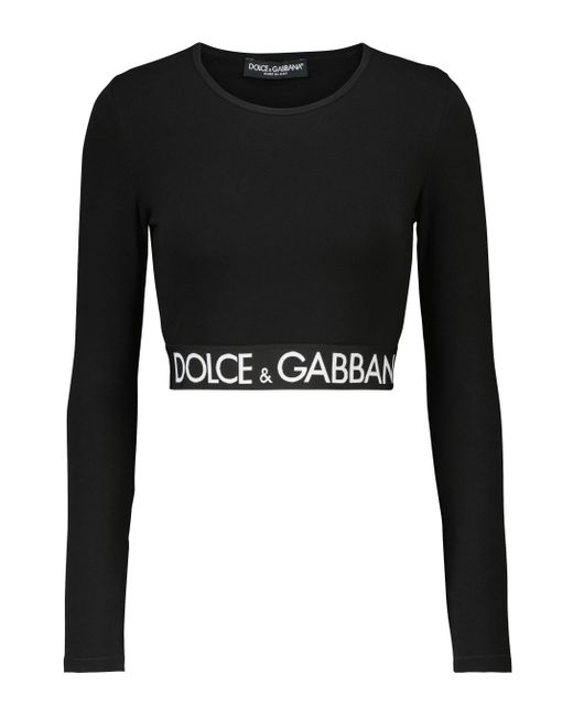 DOLCE & GABANNA - WOMEN'S COTTON CROP TOP